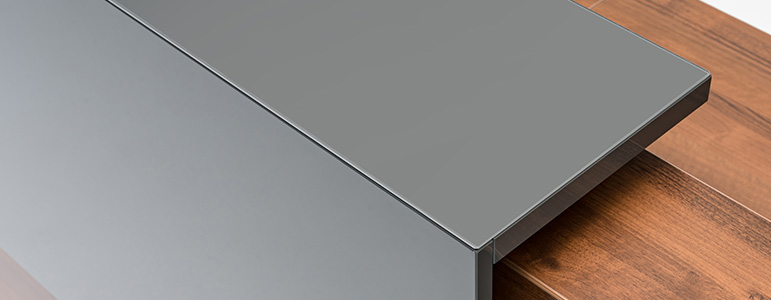 Plateau en stratifié verni ou mat