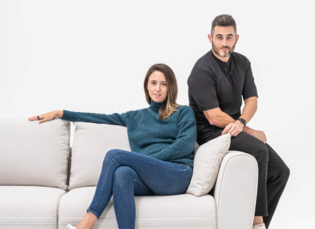 Yonoh Studio designers on the couch
