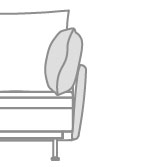 Right armrest - Narrow armrest
