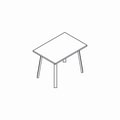 desk Ogi A BAG017C tabletop 25 mm