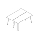 bench desk Ogi A Bench BAG0214C tabletop 25 mm