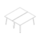 bench desk Ogi A Bench BAG0218C tabletop 25 mm