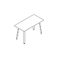 desk Ogi A BAG026C tabletop 25 mm