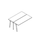 bench desk Ogi A Bench BAG0416C tabletop 25 mm