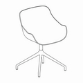 krzesło podstawa obrotowa Baltic Basic BL1P19 podstawa aluminiowa
