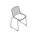  krzesło podstawa płoza Baltic 2 Remix BLK3P28