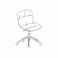  krzesło z regulacją wysokości Baltic 2 Soft Duo BLK5P22