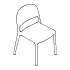 chair Blendy BNDD01 chair without armrests, set of 2