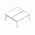 Doppelschreibtisch Ogi B Bench BOB340C 