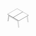  Doppelschreibtisch Ogi B Bench BOB420C