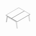 Doppelschreibtisch Ogi B Bench BOB460C 