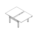 Doppelschreibtisch mit elektrischer Höhenverstellung, zweimotoriges Gestell Ogi Drive Bench BOD512C 
