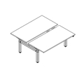 Doppelschreibtisch mit elektrischer Höhenverstellung, zweimotoriges Gestell Ogi Drive Bench BOD516C 