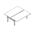 Doppelschreibtisch mit elektrischer Höhenverstellung, zweimotoriges Gestell Ogi Drive Bench BOD518C 