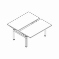 Doppelschreibtisch mit elektrischer Höhenverstellung, zweimotoriges Gestell Ogi Drive Bench BOD574C 