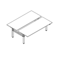 Doppelschreibtisch mit elektrischer Höhenverstellung, zweimotoriges Gestell Ogi Drive Bench BOD620C 