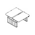 electrically adjustable bench desk with felt panels Ogi Drive Bench BODF714C 