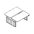 electrically adjustable bench desk with felt panels Ogi Drive Bench BODF716C 