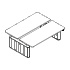electrically adjustable bench desk with felt panels Ogi Drive Bench BODF720C 