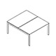scrivanie bench Ogi U bench BOU33C piano 25 mm