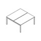 scrivanie bench Ogi U bench BOU46C piano 25 mm