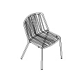  krzesło, komplet 2 sztuk Bris BRS01