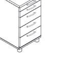 kontener stacjonarny Standard Bez szuflady filowej 