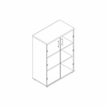 glass-door cabinet Standard 3 usable spaces 