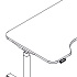 bench desk electric height adjustment New generation Ogi Drive Bench Radial with rounded edges 