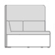  divano modulare alto Kaiva KAV4L