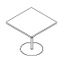 table avec plateau en pierre Nodo NDTKS80 