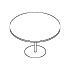 table avec plateau en bois Nodo NDTR120 