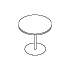 table avec plateau en bois Nodo NDTR80 
