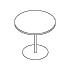 table avec plateau en pierre Nodo NDTRS80 