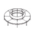 sistema de asientos modulares Nora NOR506 circular sin respaldo