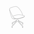  fotel podstawa aluminium polerowane Paralel PR1PP19