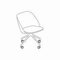 fotel podstawa aluminium polerowane Paralel PR1PP19K 
