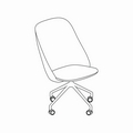 fotel podstawa aluminium polerowane Paralel PR2PP19K 
