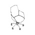 chair with an aluminum base and height adjustment Senda SDA2P22 high backrest