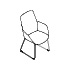 chair with a sled base Senda SDA2P28 high backrest