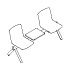 bench Shila SH2S1B2 2-seater with table