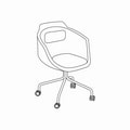 krzesło podstawa stała Ultra UFP18K podstawa metalowa czteroramienna z kółkami