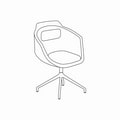 krzesło podstawa obrotowa Ultra UFP19 podstawa aluminiowa czteroramienna