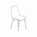  krzesło podstawa czworonożna Ulti UKP16