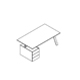  executive desk with pedestal Viga V07LMC