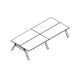 scrivanie bench Viga V220ME2C piano 25 mm