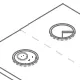 Round mediabox + cable grommet