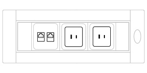 Mediabox S91E USA (2x230V, 2xRJ45) x 1