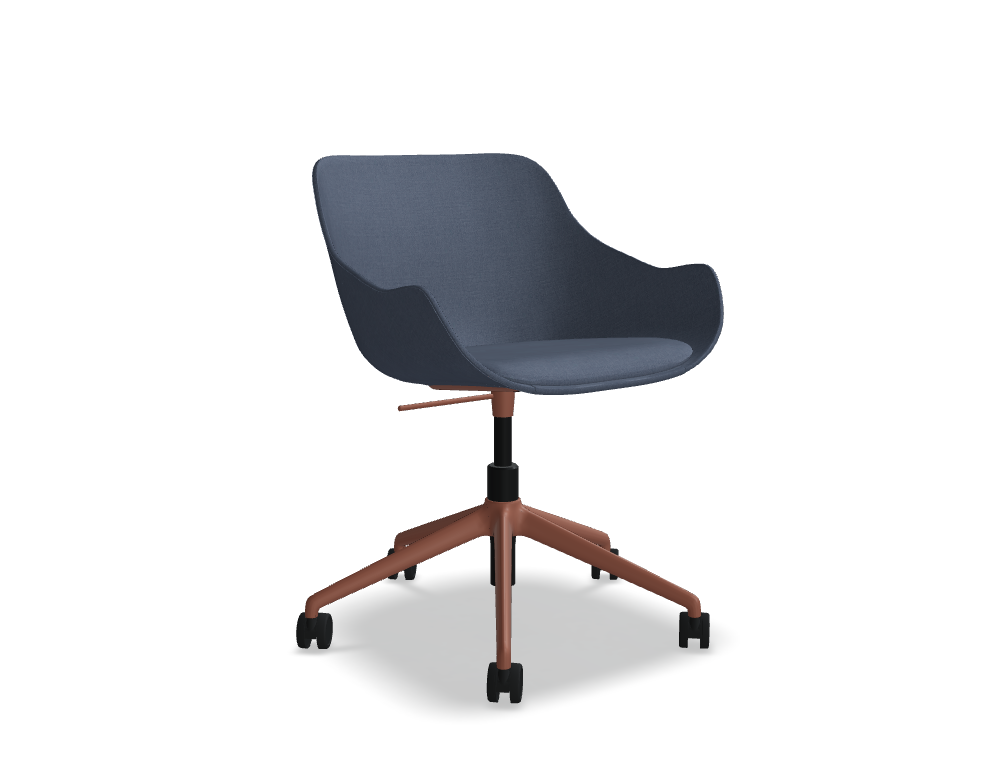 krzesło z regulacją wysokości -  BALTIC CLASSIC - siedzisko tapicerowane z poduszką, podstawa - 5-cio ramienna aluminiowa, regulacja wysokości; siedzisko obrotowe - 360°
