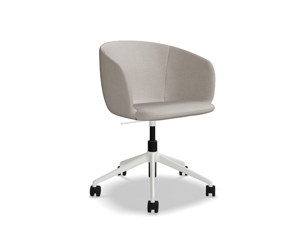 krzesło z regulacją wysokości -  GRACE - krzesło - siedzisko tapicerowane; podstawa - 5-cio ramienna aluminiowa, regulacja wysokości; siedzisko obrotowe - 360°